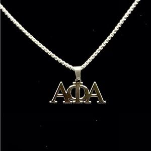 Alpha Phi Alpha stainless steel necklace
